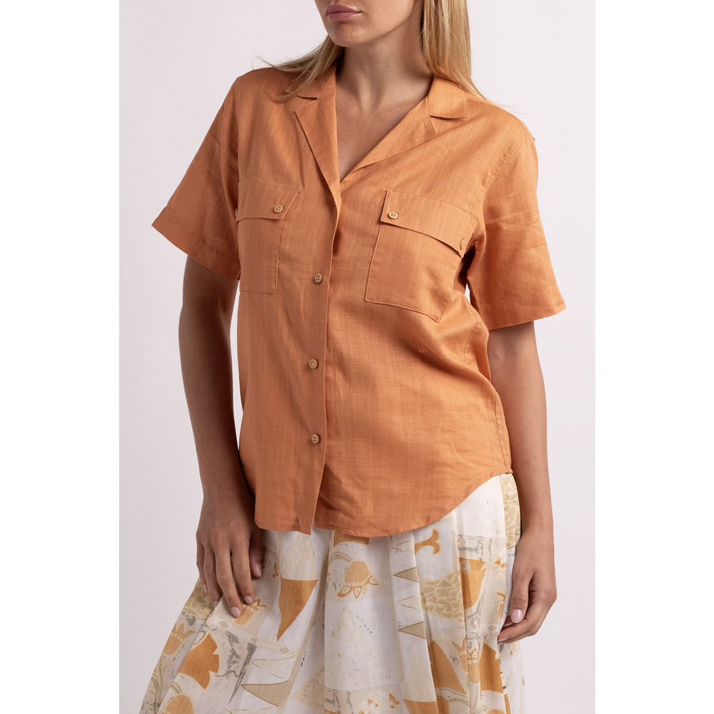 Vintage Christian Dior Orange Button Down Shirt
